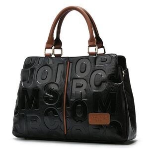 4200 Leather Layer Cowhide Handbag Broadband Large Capacity letter shoulder